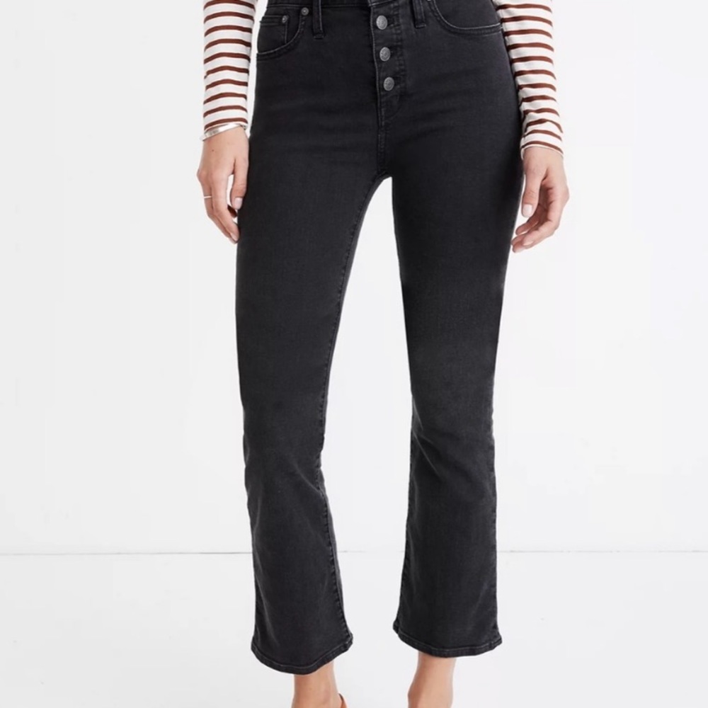 Madewell Demi Boot cut jeans grey